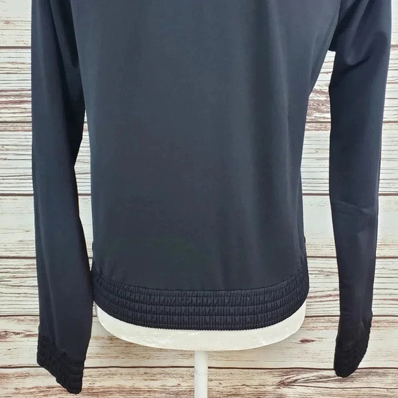 NWT Fabletics Womens Small 4-6 Black Christy Fleece Track Jacket - Picture 9 of 10